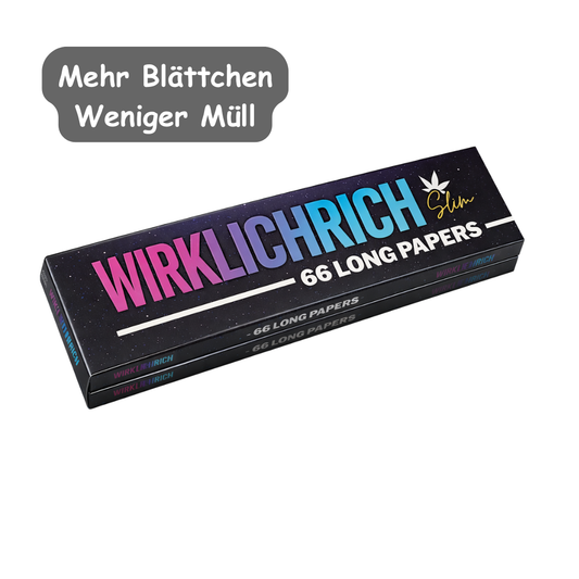 King Size Slim Longpapers | 66 ungebleichte Blättchen pro Packung