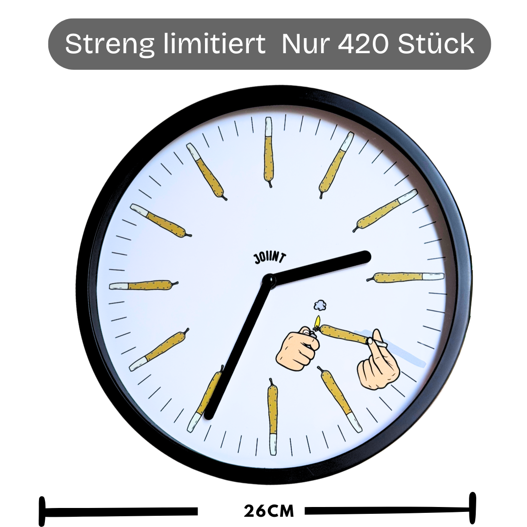 420 Wanduhr Kreatives Joint-Design & Limitiert auf 420 Stück