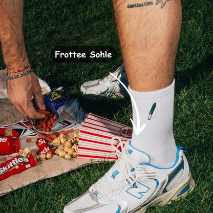 "High Socks" Socken  aus Baumwolle mit bestickten Joint Motiv