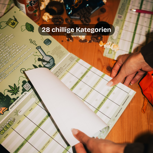 Stadt Land Weed – High Edition Partyspiel für Erwachsene